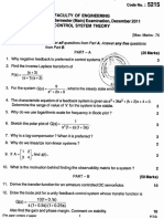 Control System Theory