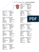 Raspored Lige NS Ludbreg - Seniori 2016-17 Jesen