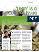 Lean - A Cultural Issue