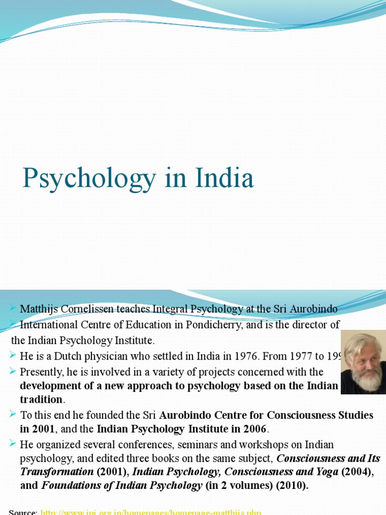 2016 Indian Psychology vs Psychology in India Yoga Bhakti