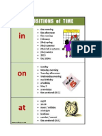 Prepositions (On, In, At)