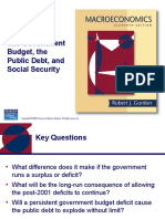 The Government Budget, The Public Debt, and Social Security