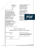 Cisco v. Arista - Cisco's Opening Brief Re Copyright Protectability (Analytic Dissection)