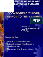 odontogenic tumors common to the mandinle