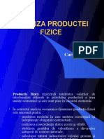 Analiza Productei Fizice