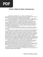 Referat Marile Religii Ale Lumii Contemporane