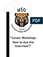 Career Workshop: How To Ace The Interview?