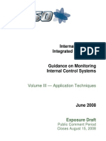 COSO 2008 Internal Control - Integrated Framework