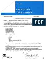 TARIFF 16-008 Metro Passes Valid on LADOT Dash