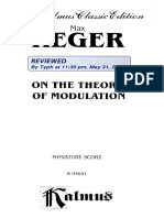 Reger - On the Theory of Modulation