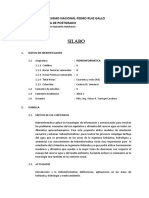 Silabo Hidroinformatica - UNPRG