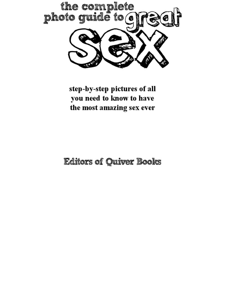 The Complete Photo Guide To Great Sex Pdf Anal Sex Orgasm