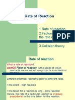 Rate of Reaction (Chapter 1)