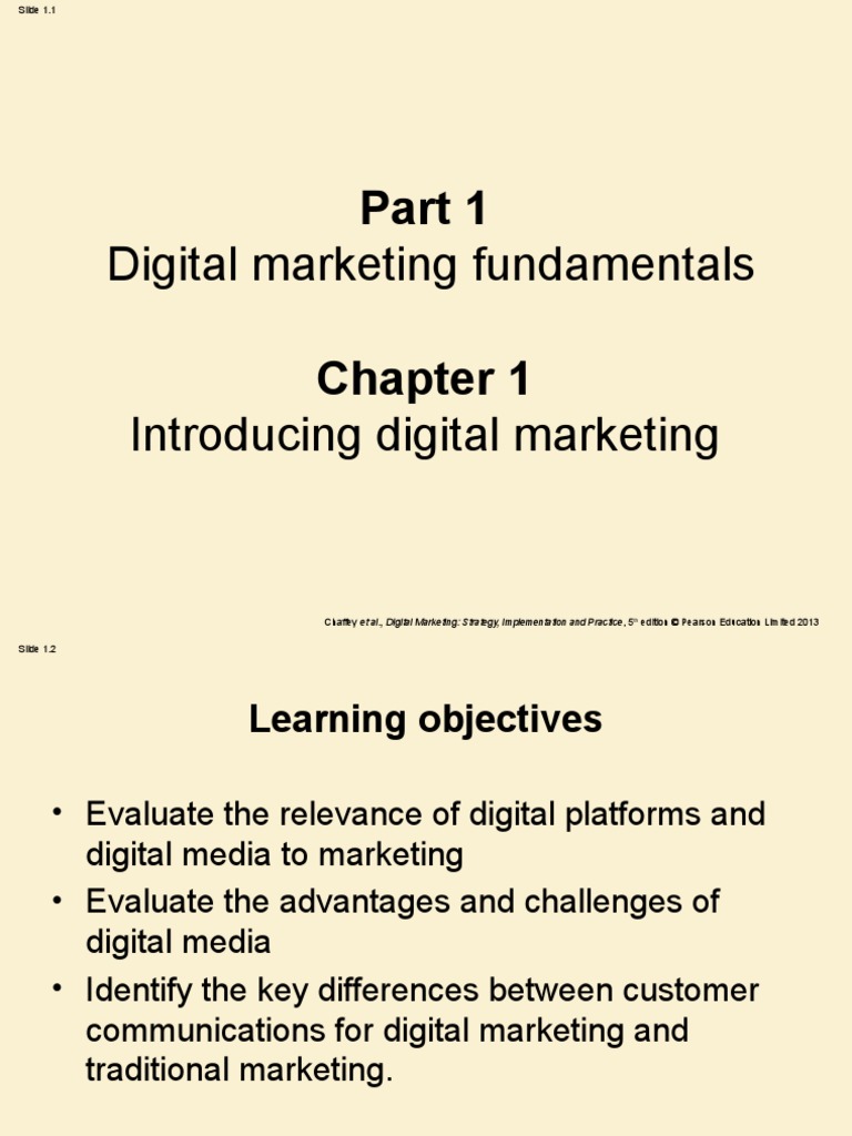 Importance of Digital Marketing | PDF | Digital Marketing | Strategic ...