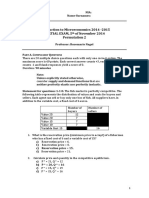 Exam Microeconomics Examenparcial2014 Eng p2 Sol