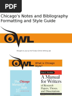 Chicago formatting style