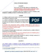 CETĂŢENIA ROMÂNĂ-Avizier Documente Necesare