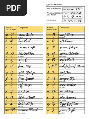 Schreibschrift Pdf