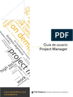 ES GUI 01 Project Manager Guía Usuario ITM Platform