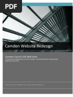 Camden Council Website Redesign Project - 1st Phase Overview (May 2010)