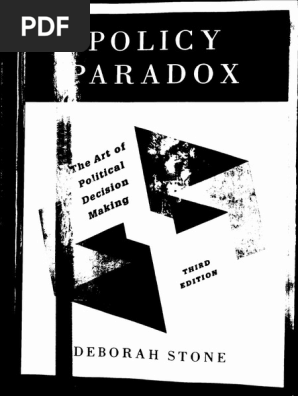 Deborah Stone Policy Paradox The Art Of Political Decision - 