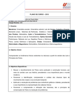 Plano de Curso Física 2015