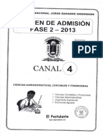 Examen Unjbg 2013 Fase 2 Canal 4