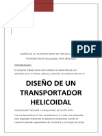 DISEÑO TRANSPORTADOR HELICOIDAL