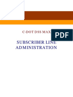 Subscriber Line Administration: C-Dot Dss Max