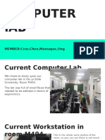 Computer lAB: MEMBER:Cruz, Chen, Munsayac, Ong