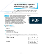 Problems Involving Complex Numbers, With An Emphasis On Polar Form