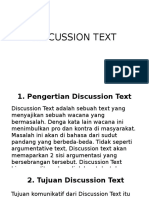 Discussion Text, Bahasa Indonesia