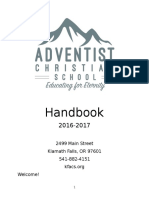 Handbook: 2499 Main Street Klamath Falls, OR 97601 541-882-4151 Welcome!