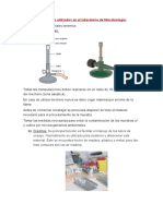 Materiales y Equipos Utilizados en El Laboratorio de Microbiología