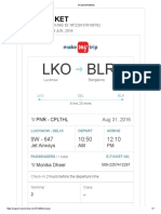 LKO BLR: Your Ticket