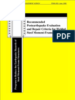 Recommend Postearthquake Evaluasion and Repair Criteria For Welded Steel Moment - Frame Building