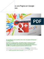 Cómo Crear Una Pagina en Google Plus Empresa