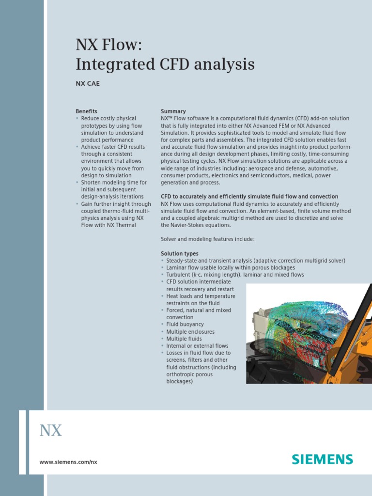 NX Flow: Integrated CFD Analysis | PDF | Computational Fluid Dynamics ...
