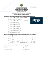 Guia de Ejercicios #1 Funciones Algebraicas