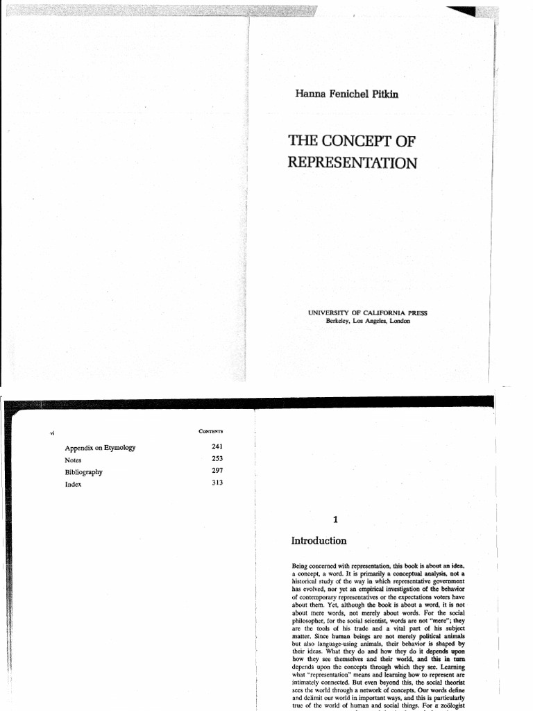  hanna fenichel pitkin the concept of representation pdf pdf