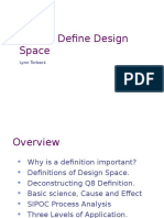 How To Define Design Space: Lynn Torbeck