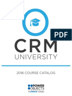 CRM University 2016 Course Catalog