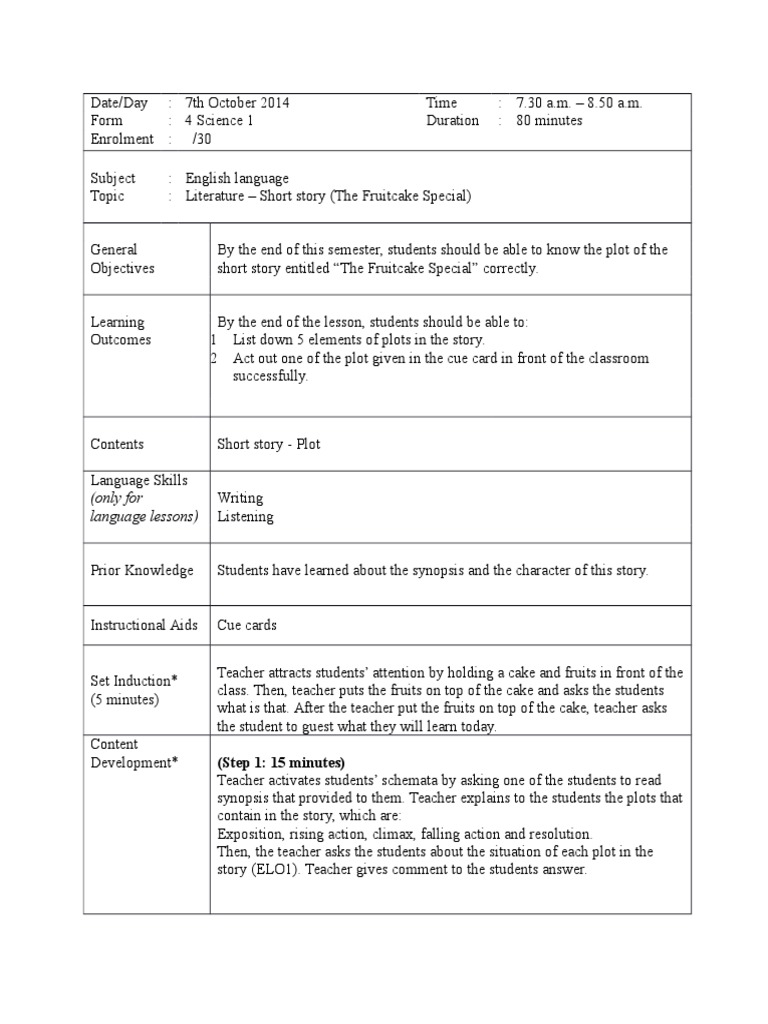 (Only For Language Lessons) : (Step 1: 15 Minutes) | PDF | Foreign ...