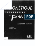 Phonetique Progressive Du Francais Intermerdiare (Avec Corriges) PDF