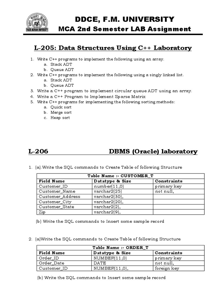 MCAPGDCA 2ND Semester LAB Assignment | PDF | Teaching Methods ...