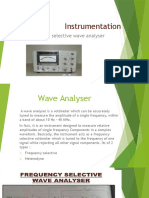 Instrumentation: Frequency Selective Wave Analyser