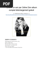Download Encore Un Soir Par Cline Dion Album Complet Tlchargement Gratuit by Oliver David SN321814744 doc pdf