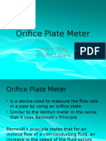 Orifice Plate Meter: Jayson Utleg Vincent Labaro