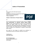 Letter of Transmittal