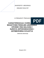 Disertacija Karakterizacija I Korelacija Bioaktivnih Fenolnih Jedinjenja